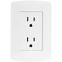 CONTACTO DÚPLEX CON PLACA BLANCA LEVITON