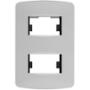 PLACA CON 2 MÓDULOS BLANCA LEVITON
