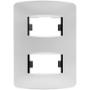 PLACA DE 2 MÓDULOS ALUMINIO LEVITON