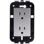 CONTACTO DÚPLEX SIN PLACA GRIS LEVITON