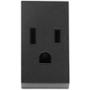 RECEPTÁCULO CON TIERRA GRAFITO LEVITON