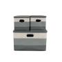 SET 3 CAJAS DE ALMACENAMIENTO GRIS