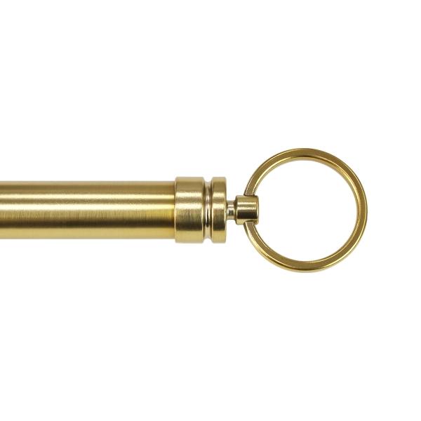 CORTINERO AJUSTABLE DE 1.82 A 3.65 M DORADO