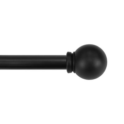 SET CORTINERO AJUSTABLE BOLA 122 - 213 CM NEGRO