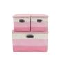 SET 3 CAJAS DE ALMACENAMIENTO ROSAS