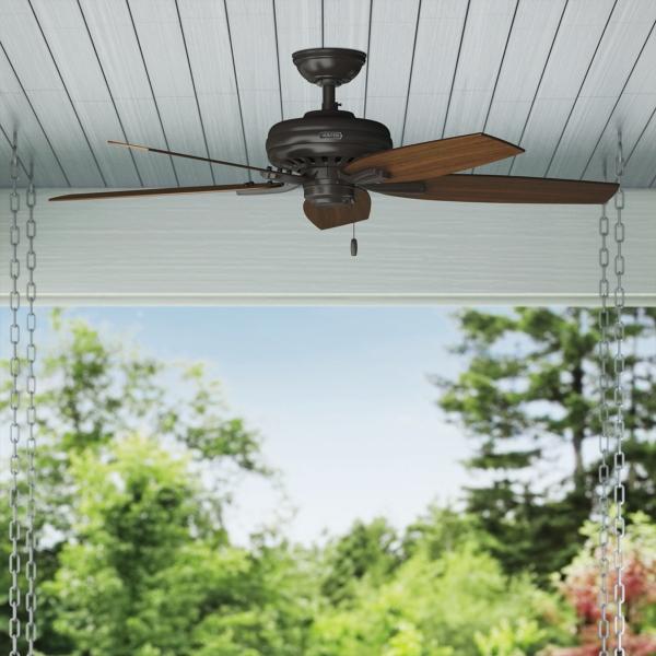 VENTILADOR DE TECHO NEWSOME 52" CLÁSICO PARA INTERIOR BRONCE