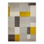 TAPETE DECORATIVO SHIFT CUADROS CHICO AMARILLO 120X170 CM