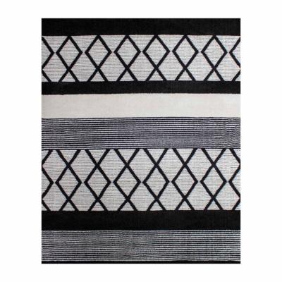 TAPETE DECORATIVO SUPREME TRIBAL NEGRO 120X170 CM