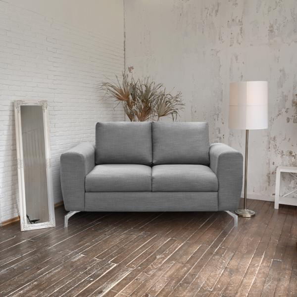 LOVE SEAT NATALIE GRIS OXFORD