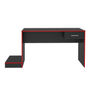 ESCRITORIO BERTOLINI GAMER NEGRO ROJO