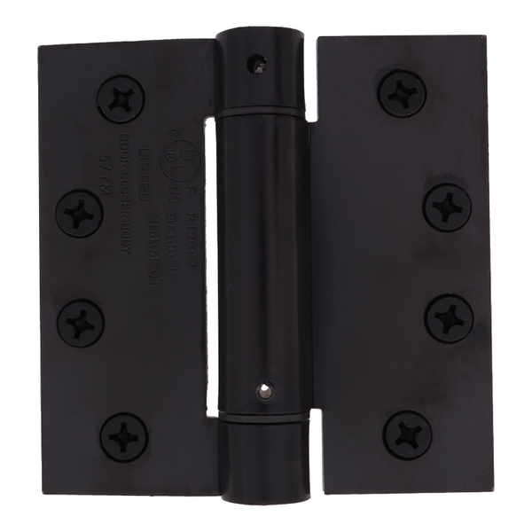 BISAGRA PESADA DE RESORTE CON BALEROS 10.16 X 10.16 X 1.7 CM NEGRO