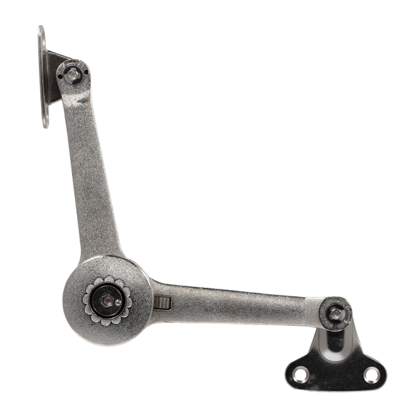 BRAZO ELEVABLE PARA PUERTAS DE GABINETE 14 X 21 X 2.5 CM PLATA SOPORTA 6 KG