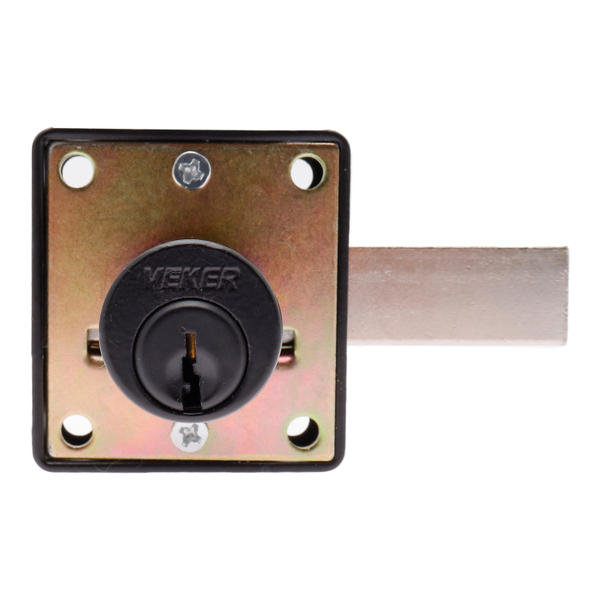 CERRADURA PARA MUEBLES 4.6 X 4.2 X 4.3 CM NEGRO