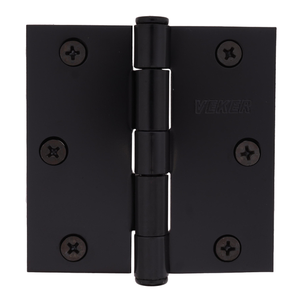 JUEGO DE BISAGRAS PERNO FIJO 7.62 X 7.62 X 1 CM NEGRO 2 PIEZAS