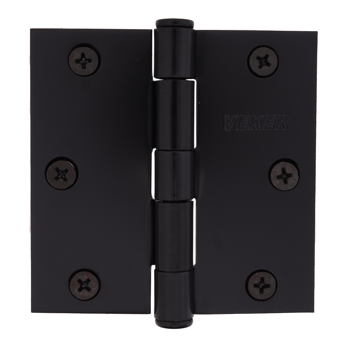 Juego de bisagras perno fijo 7.62 x 7.62 x 1 cm negro 2 piezas