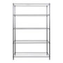 ESTANTE DE 5 NIVELES METAL 1.83 X 1.21 M X 45.7 CM NEGRO