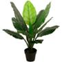 PLANTA CUNA DE MOISÉS DE POLIETILENO ARTIFICIAL 90 X 65 CM CON MACETA DE PLÁSTICO