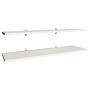 PLAYCON JUEGO 2 REPISAS FLOTANTES 30X60 CM CON MENSULAS (BLANCO)