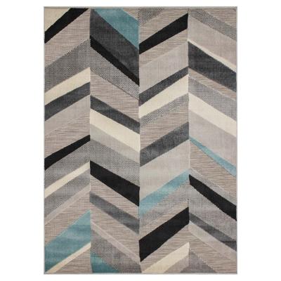 TAPETE DECORATIVO SHIFT LINEAS AZUL 200X290 CM