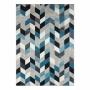 TAPETE DECORATIVO SHIFT CHEVRON AZUL 200X290 CM