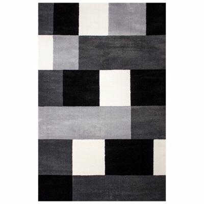 TAPETE DECORATIVO SUPREME CUADROS GRIS 200X290 CM