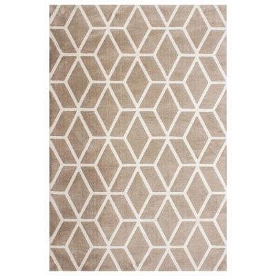 TAPETE DECORATIVO SUPREME GEOMETRIC BEIGE 160X230 CM