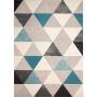 TAPETE DECORATIVO SHIFT TRIANGULOS AZUL 200X290 CM