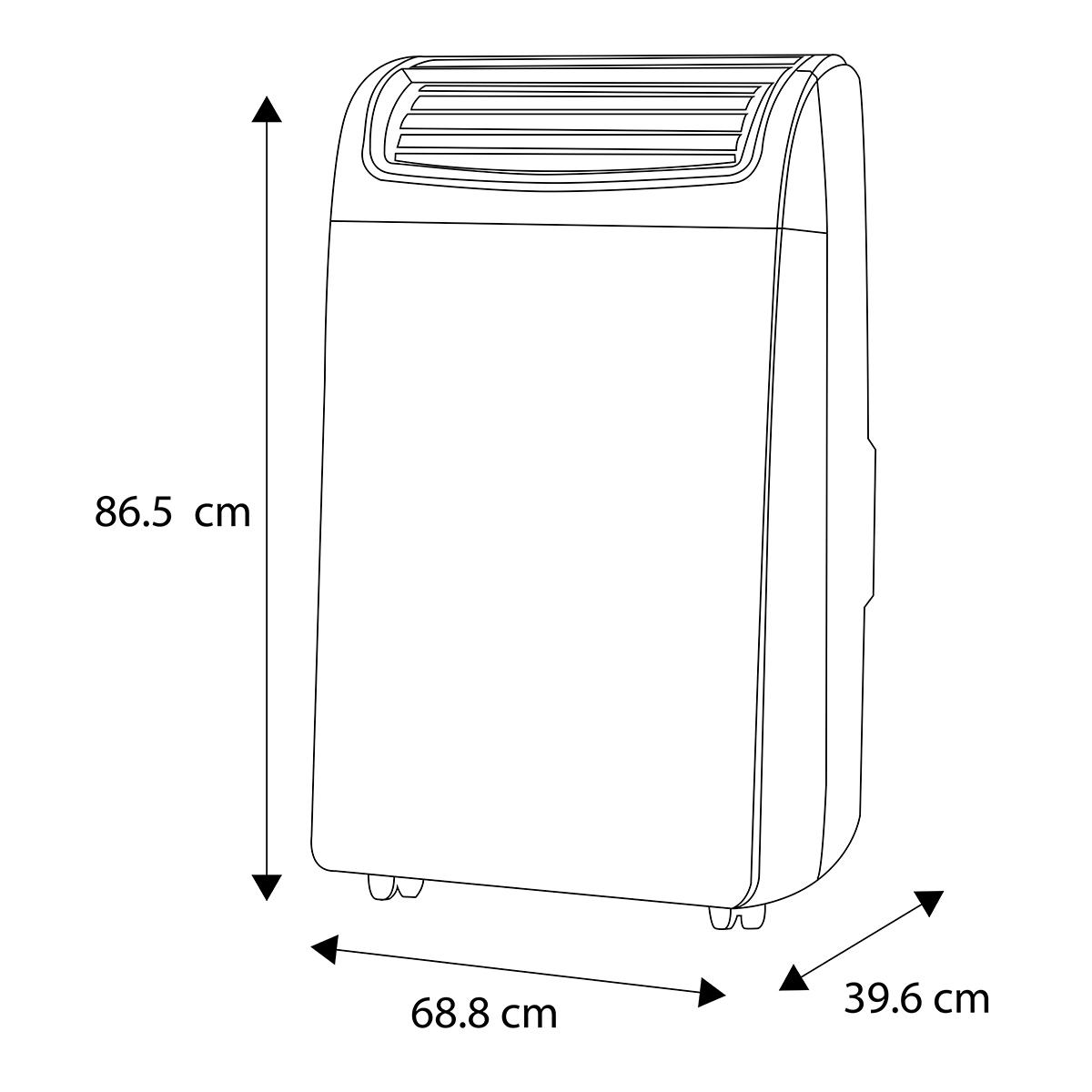 Aire acondicionado portátil Rheem con función de frío/calor de