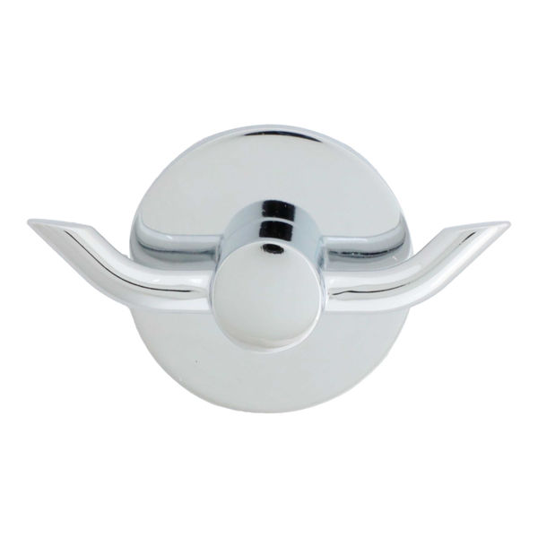 GANCHO COLGADOR DOBLE RALEY CROMO