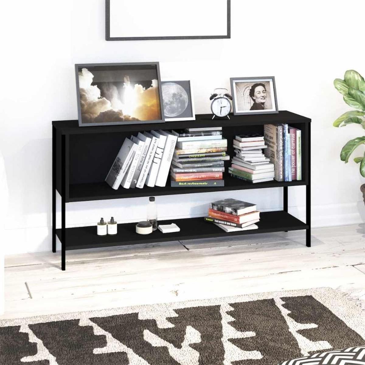 Estante - venecia, base para tv, versátil y moderna, amplio espacio de almacenaje - color negro