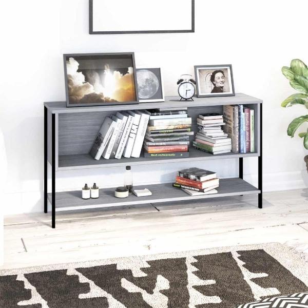 ESTANTE - VENECIA, BASE PARA TV, VERSÁTIL Y MODERNA, AMPLIO ESPACIO DE ALMACENAJE - COLOR GRIS