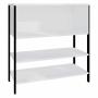 PLAYCON ESTANTE MULTIUSOS 4 NIVELES 81X81 CM 2 VISTAS (BLANCO)