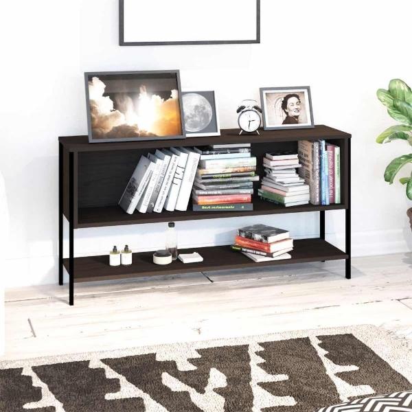 ESTANTE - VENECIA, BASE PARA TV, VERSÁTIL Y MODERNA, AMPLIO ESPACIO DE ALMACENAJE - COLOR TABACO