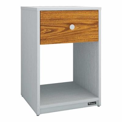 BURÓ - BERLÍN, CAJÓN CON CORREDERAS METÁLICAS, REPISA ABIERTA Y DISEÑO COMPACTO - COLOR BLANCO / TZALAM
