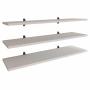 PLAYCON JUEGO DE 3 REPISAS TIPO FLOTANTES 80X19 CM (BLANCO TEXTURIZADO)