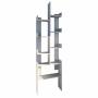 PLAYCON EXHIBIDOR LIBRERO DECORTIVO 48X176 CM (GRIS TEXTURIZADO)