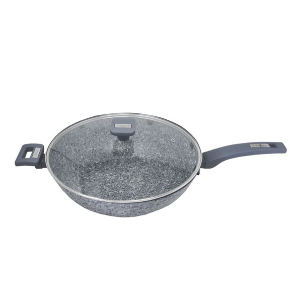 WOK DE 32 CM MÁRMOL GRIS GRANITO