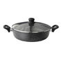 ARROCERA CON TAPA DE 24 CM MÁRMOL NEGRO