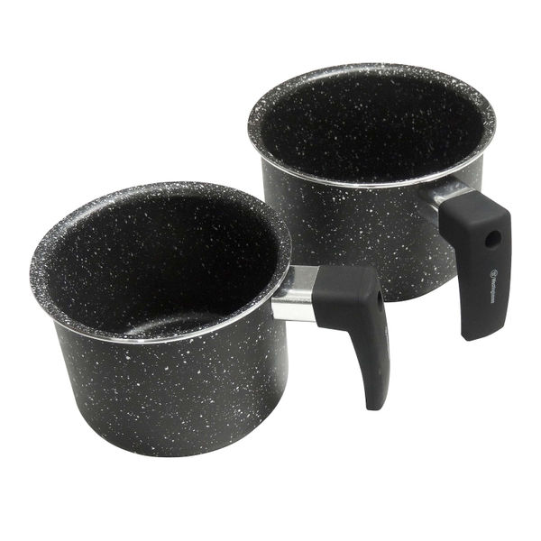 JUEGO DE POCILLOS MÁRMOL NEGRO