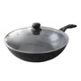 WOK CON TAPA DE 30 CM MÁRMOL NEGRO
