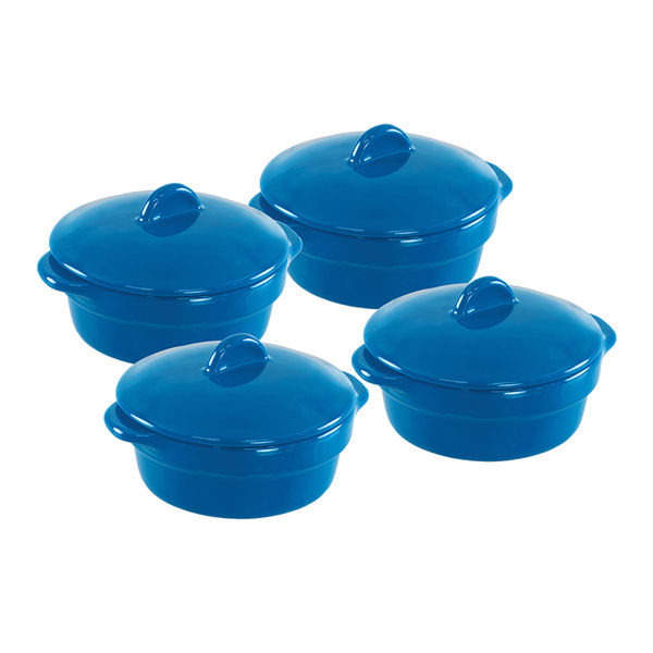 SET DE RAMEKINS CON TAPA 4 PIEZAS