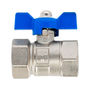 LLAVE ESFERA MARIPOSA AZUL 3/4 LATÓN H X H
