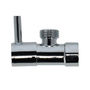 LLAVE ANGULAR LATON CROMO DISEÑO 1/2 X 1/2 ROSCA HEMBRA