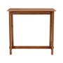 MESA RECTANGULAR ALTA 110 CM TECA CAFÉ