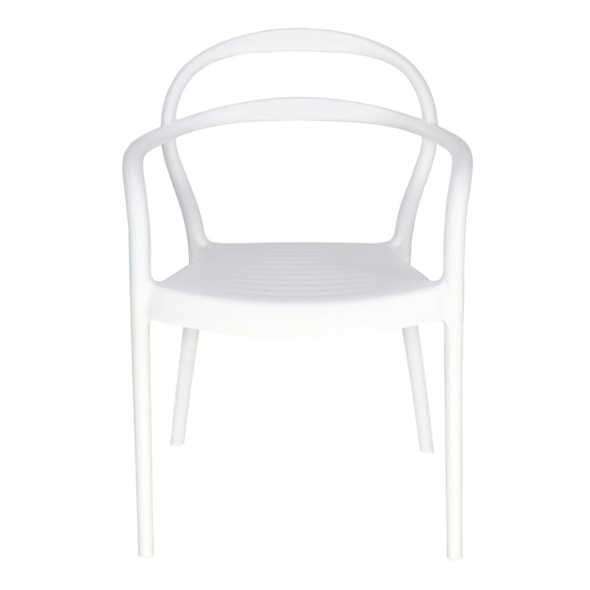 Silla fija sissi blanco de polipropileno