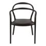 SILLA FIJA SISSI CAFÉ MARRÓN DE POLIPROPILENO