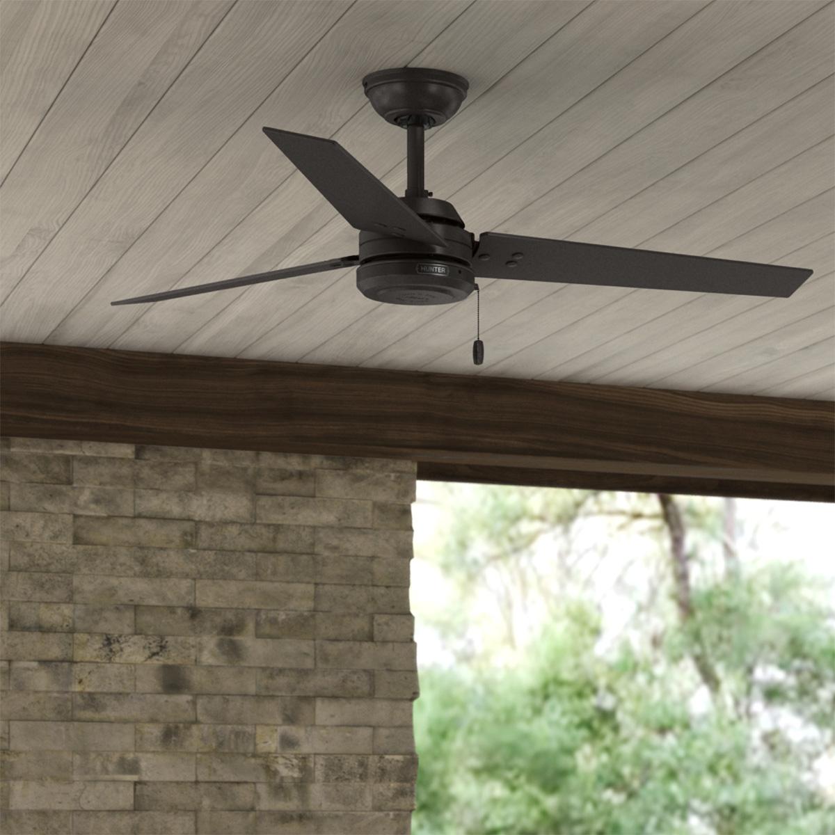 Ventilador de techo cassius 52" industrial para exterior bronce