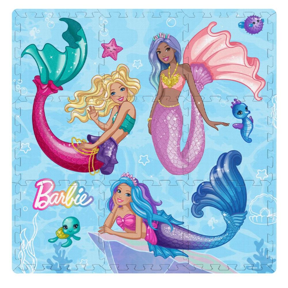 Tapete de rompecabezas barbie 90 x 90 cm