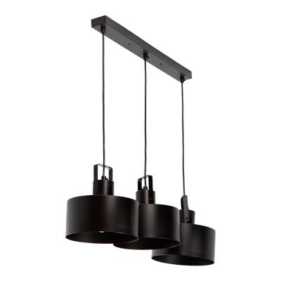 LÁMPARA COLGANTE DARK DECOR NEGRO E27 40W 3 LUCES