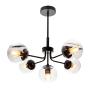 LÁMPARA DE TECHO NEGRO 5 LUCES E27